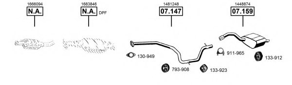 ASMET FO073235 Exhaust System